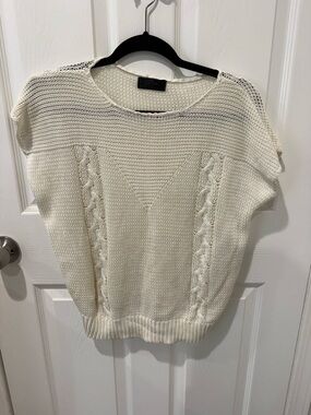 Short Sleeve Knit Sweater